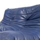 Michel Ducaroy Togo Loveseat in Blue Leather for Ligne Roset, France, 1980s