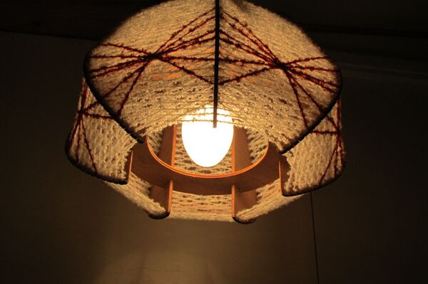 Suspension scandinave, bois et fil tendu, 1960s