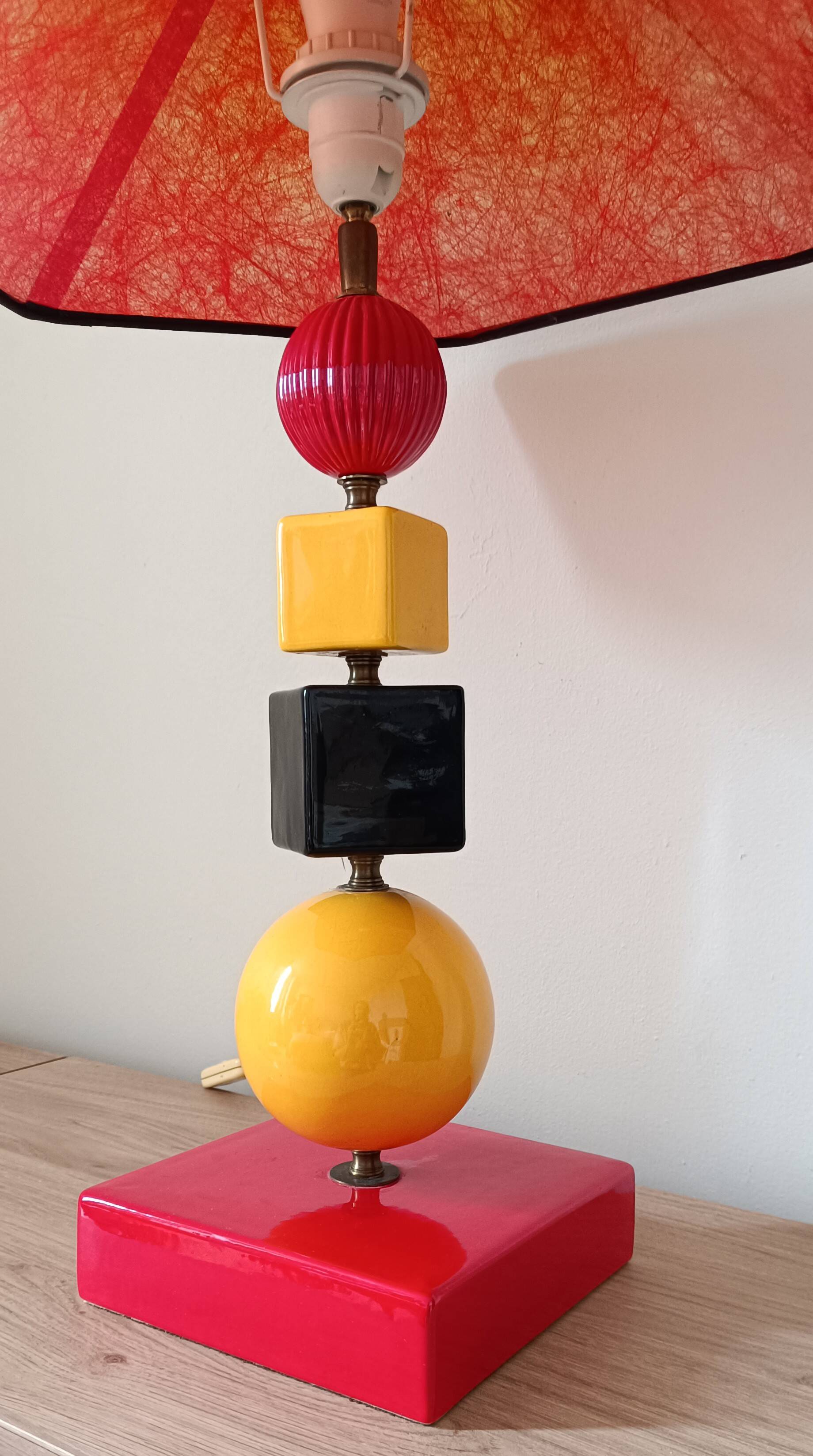 Vintage 80s colorful lamp
