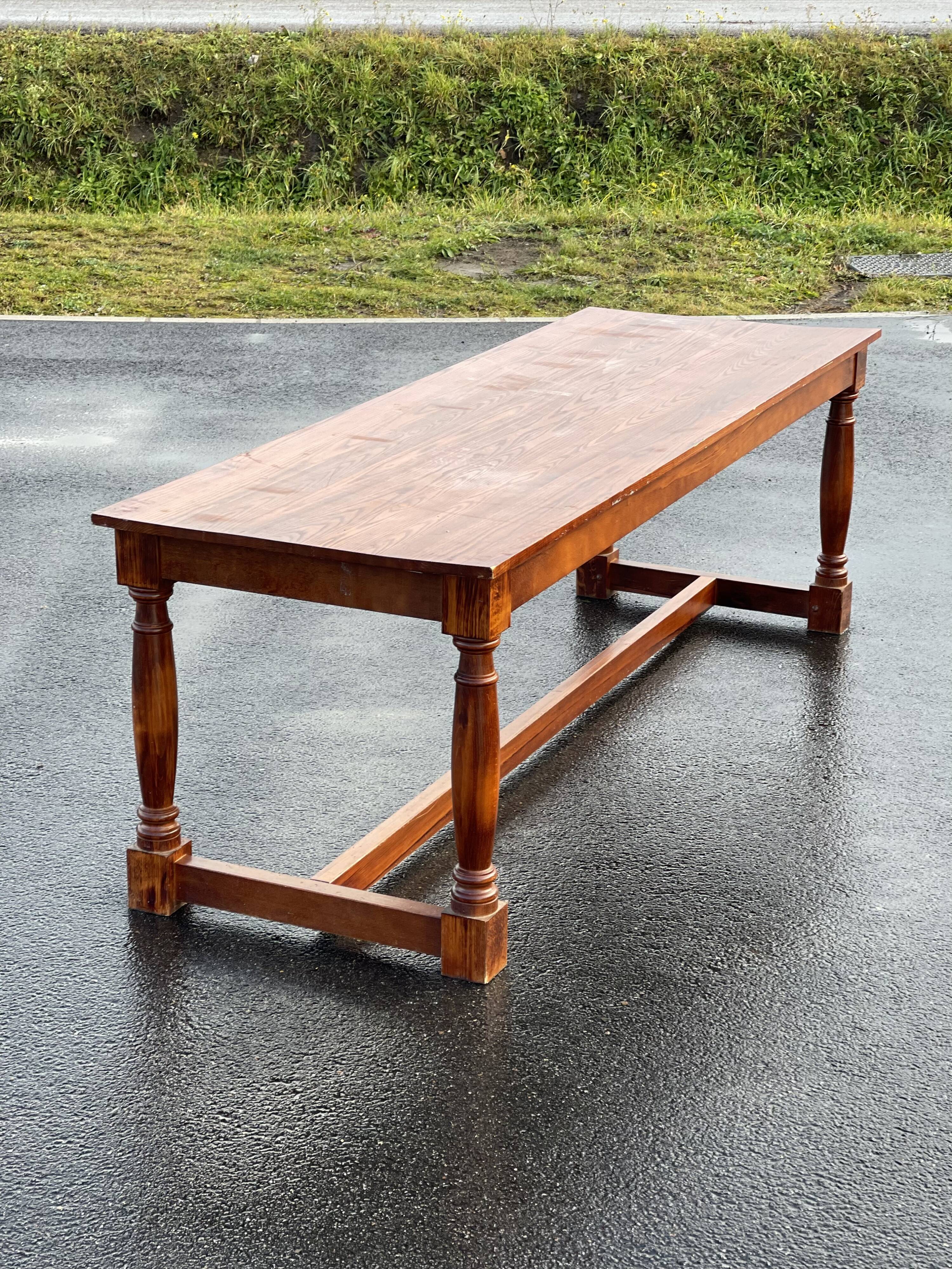 Bistro dining table / wooden farmhouse 1950'