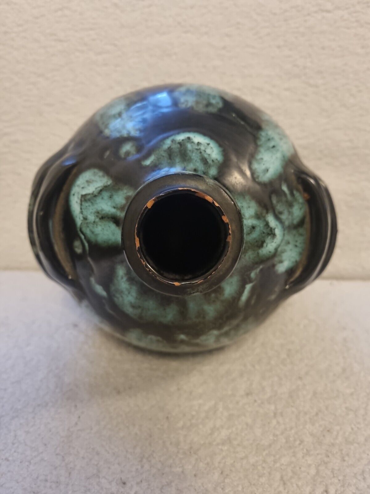 Vase ball with handles art deco year 30