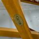 Transat tissus blanc avec structure en bois