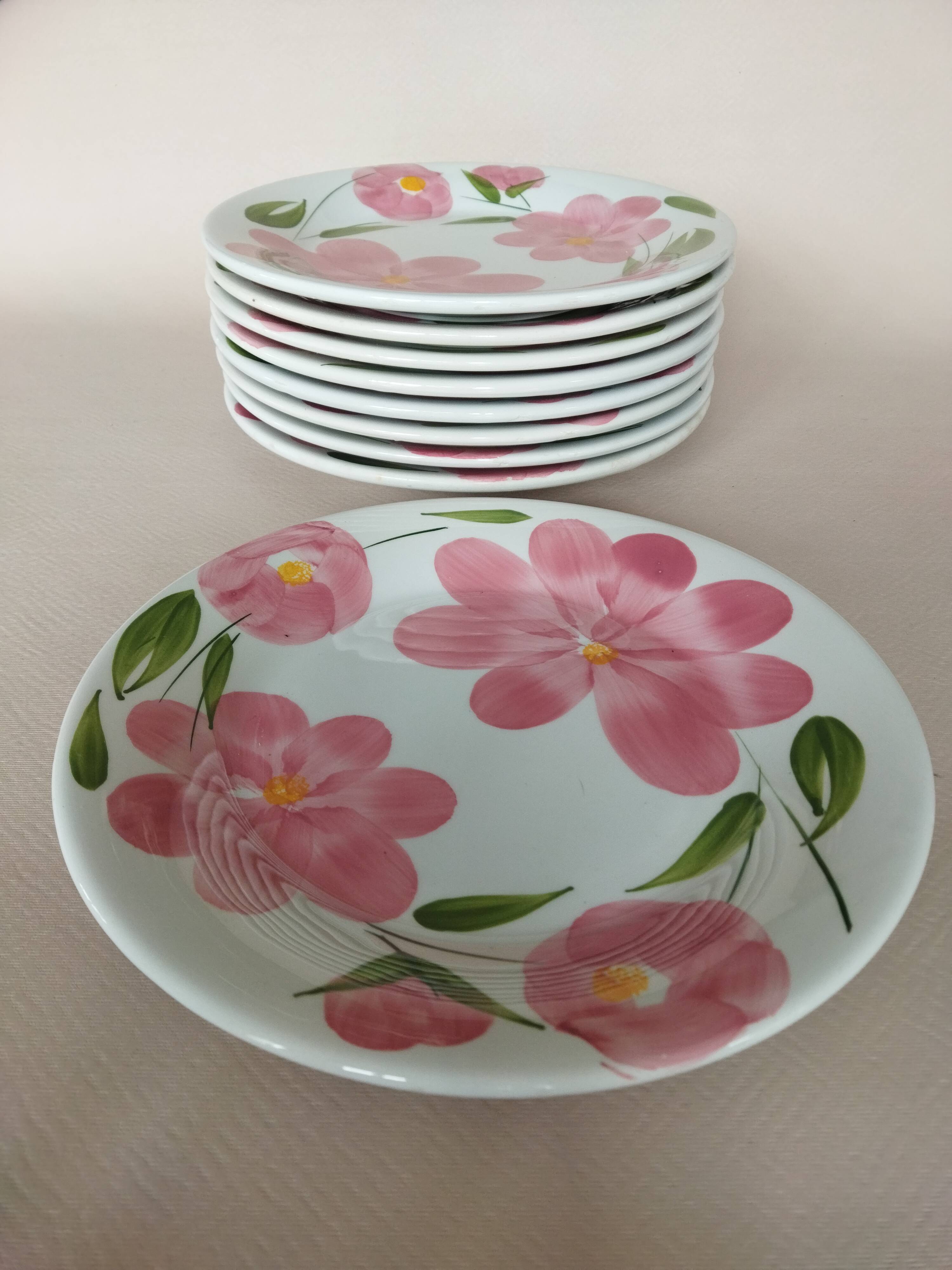 9 vintage San Marciano dinner plates