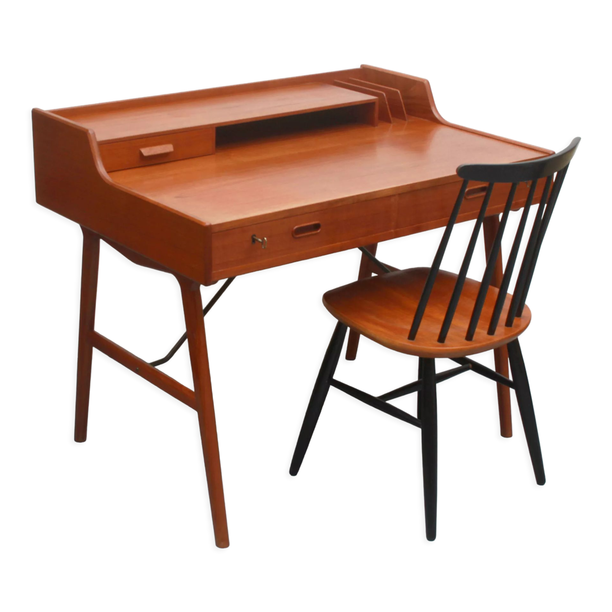 Bureau des années 1960 Modell 56, Arne Wahl Iversen pour Vende Möbelfabrik