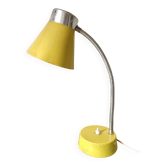 Yellow metal desk lamp, 1950s-1960s