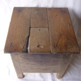Ancient salt chest stool