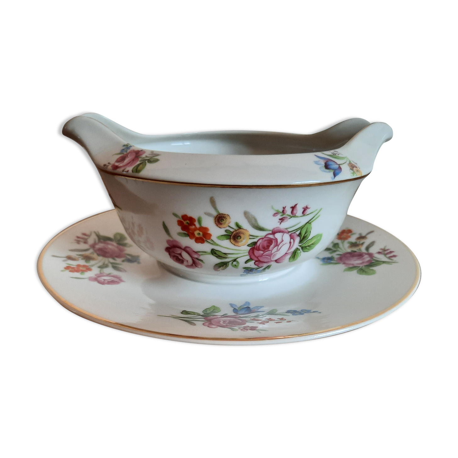 Saucière porcelaine de Limoges maison Raynaud