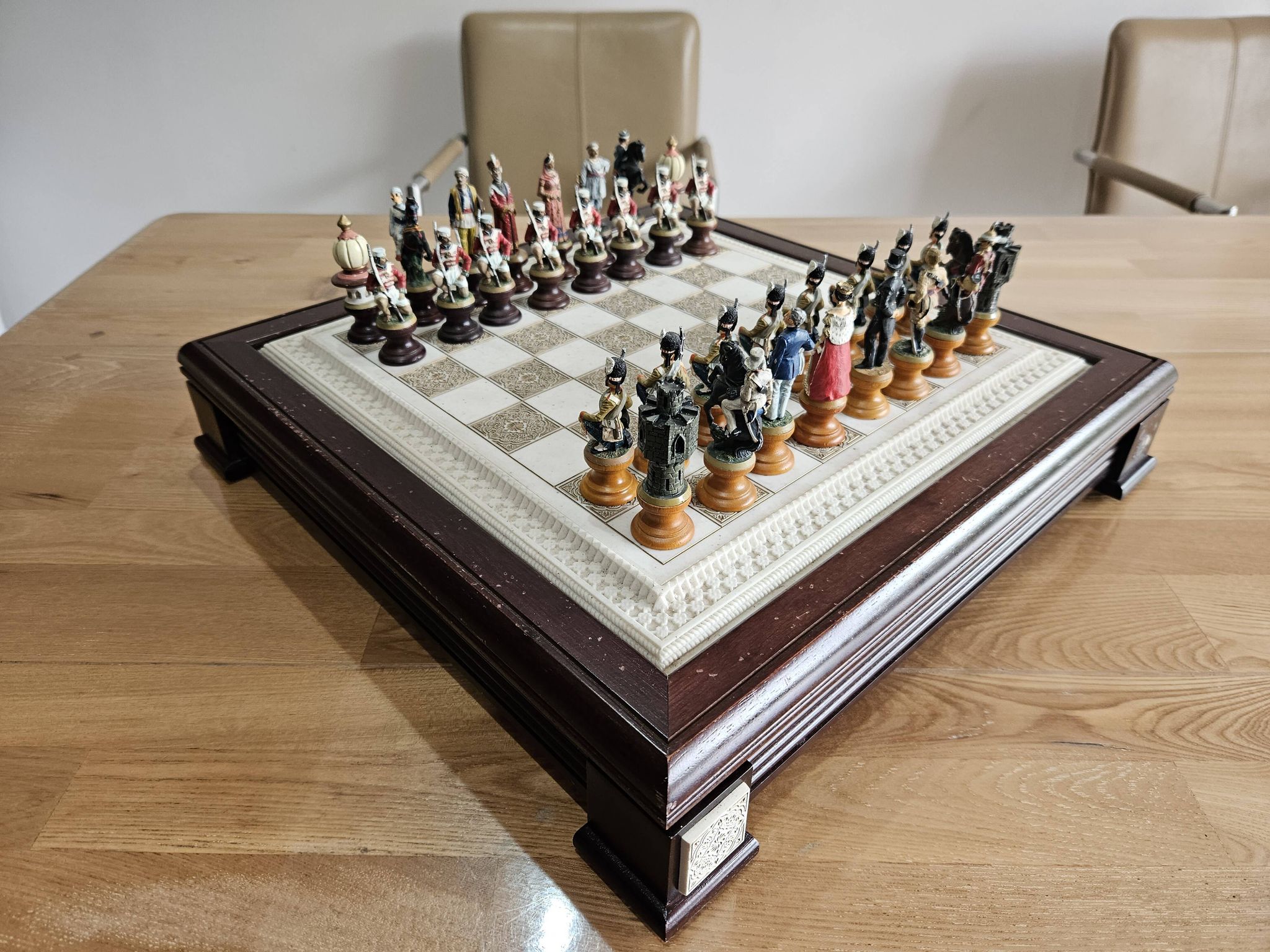 Franklin Mint Raj Collectible Chess Sets, 1970s.