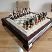 Franklin Mint Raj Collectible Chess Sets, 1970s.