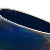 Round iridescent ceramic vase