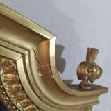 Large old golden mirror 169 by 106 cm