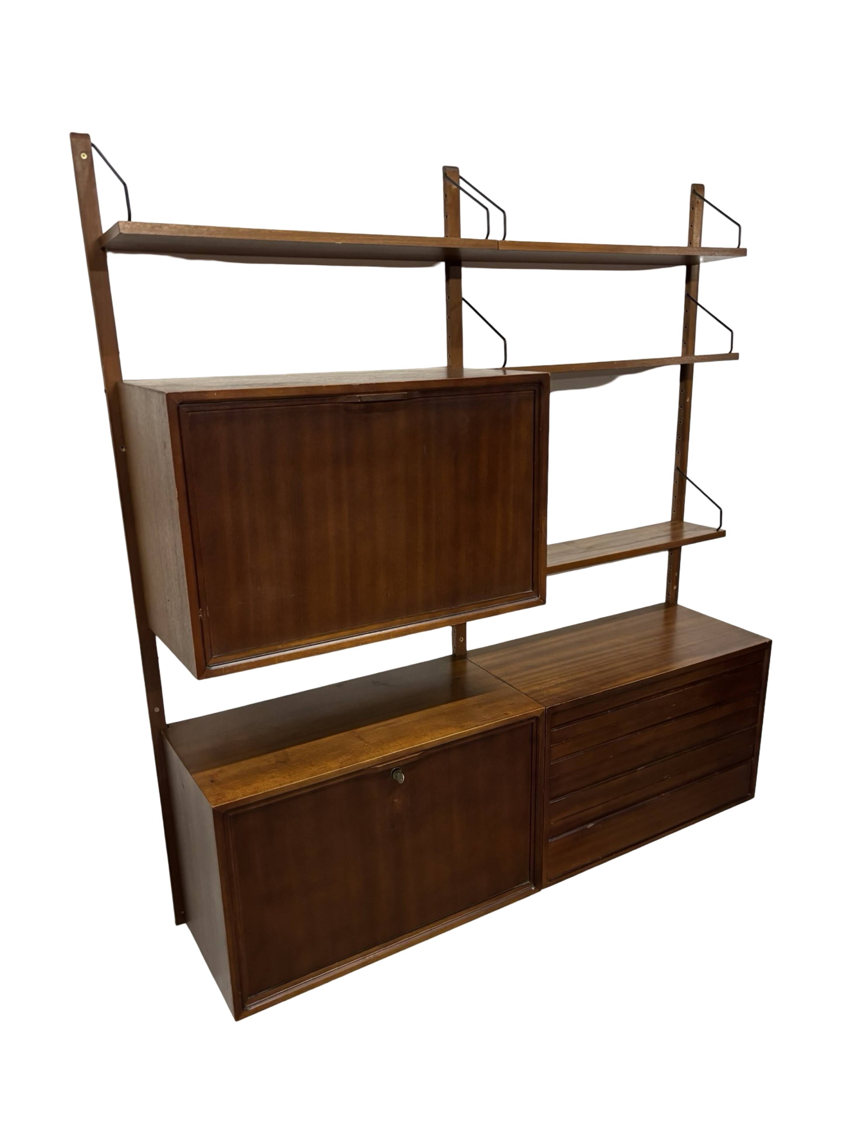Vintage Poul Cadovius Royal System wall system wall unit
