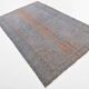 Slate Blue & Taupe Decorative Turkish Vintage Carpet Rug, 176x279 Cm