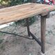 Folding wooden table from a guinguette.