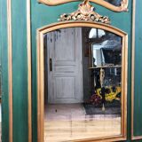 19th century carved wooden trumeau 110x181cm