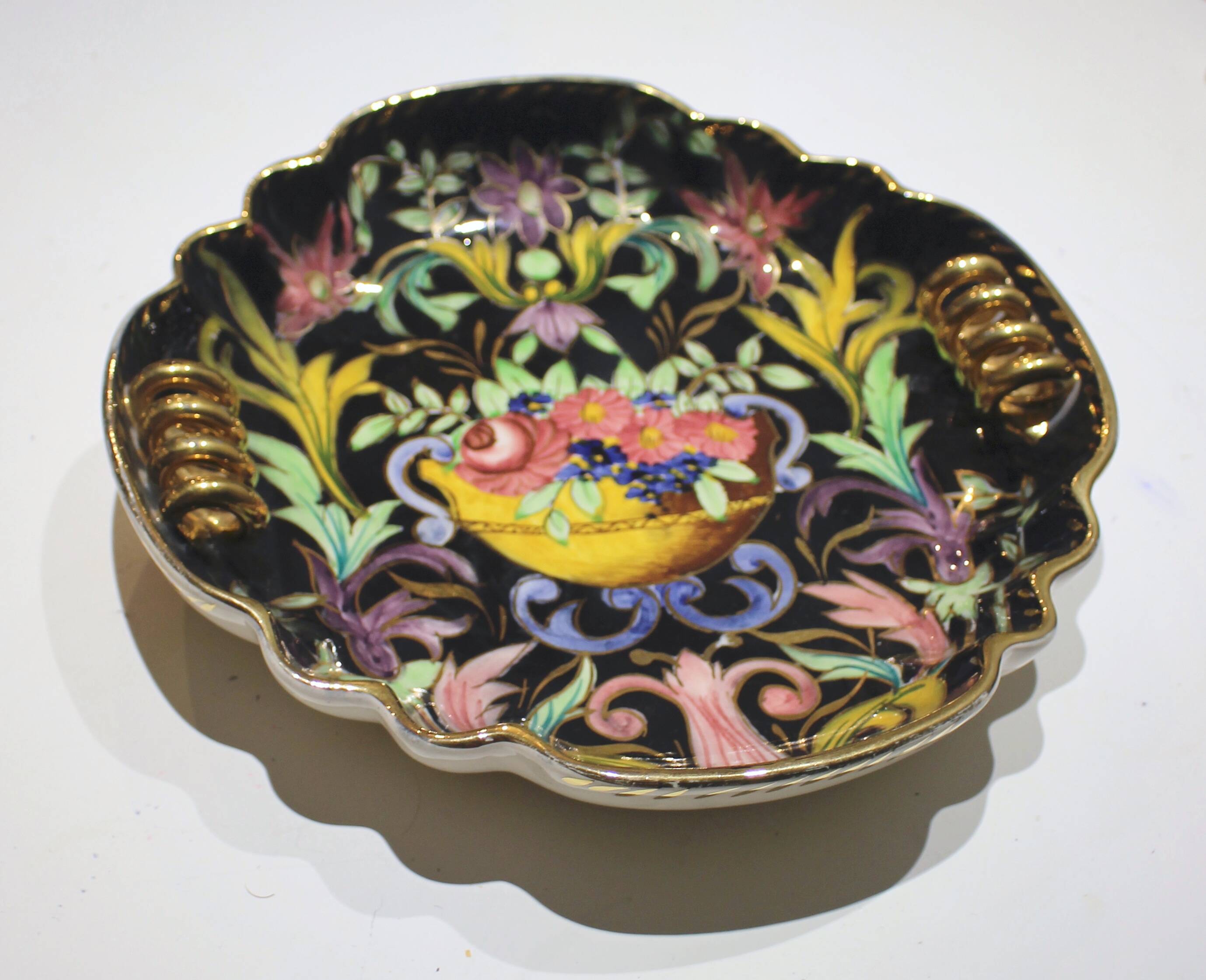 Old H.BECQUET decorative dish