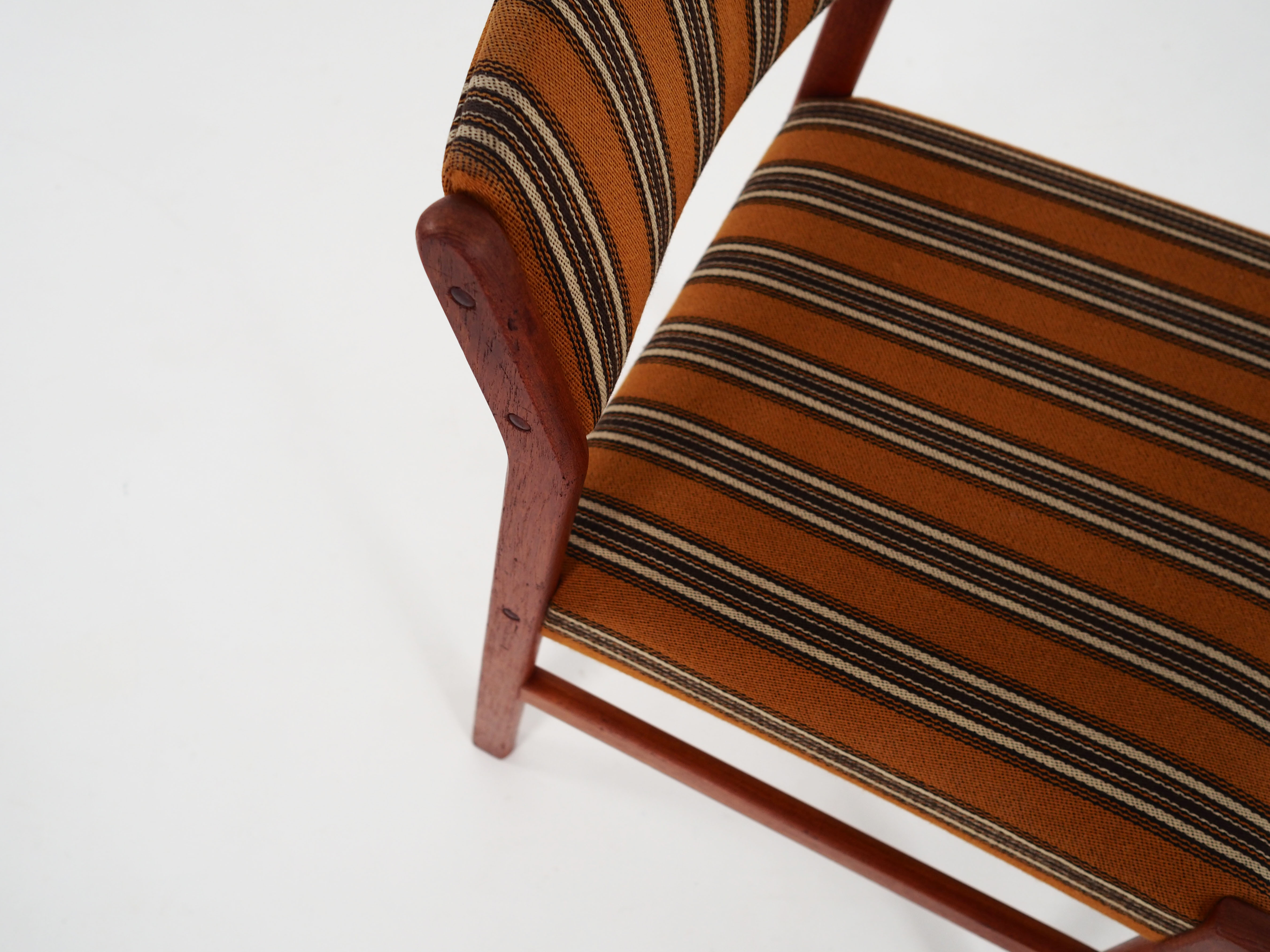 Six teak chairs, Scandinavian design 1970s
