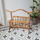 Vintage rattan magazine holder