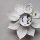 Metal flower wall light