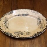 Oval dish in Iron Earth Emile Bourgeois