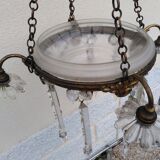 Art deco crystal hanging
