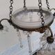Art deco crystal hanging