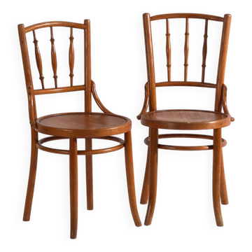 Antique bentwood chairs in Thonet style – Hungary, circa 1960 #8 – Set of 2 pieces