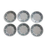 Set of 6 plates iron earth Lucien BFK