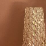 Pair of sconces in gold metal and tulip globe