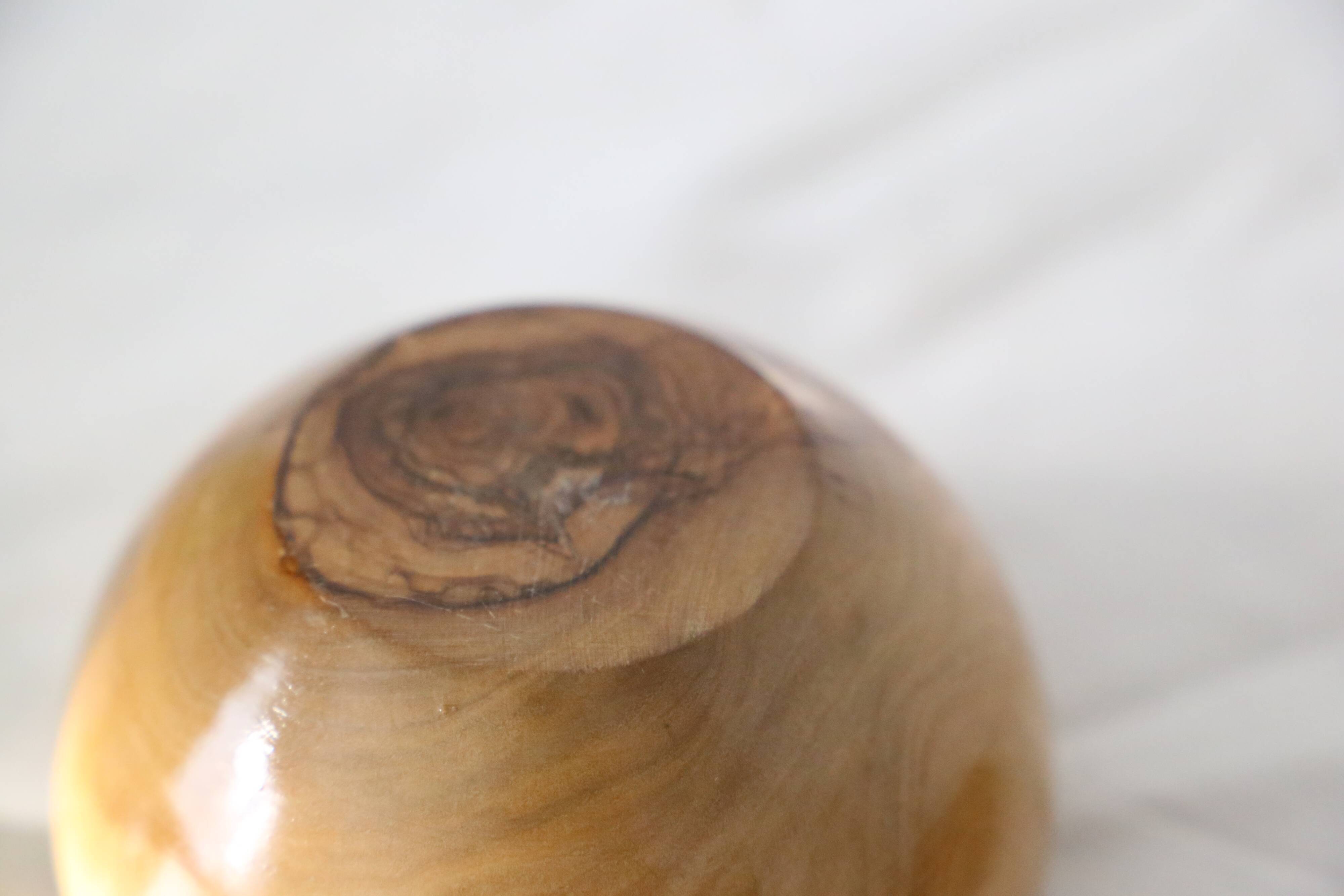 Wooden box, artisanal turning