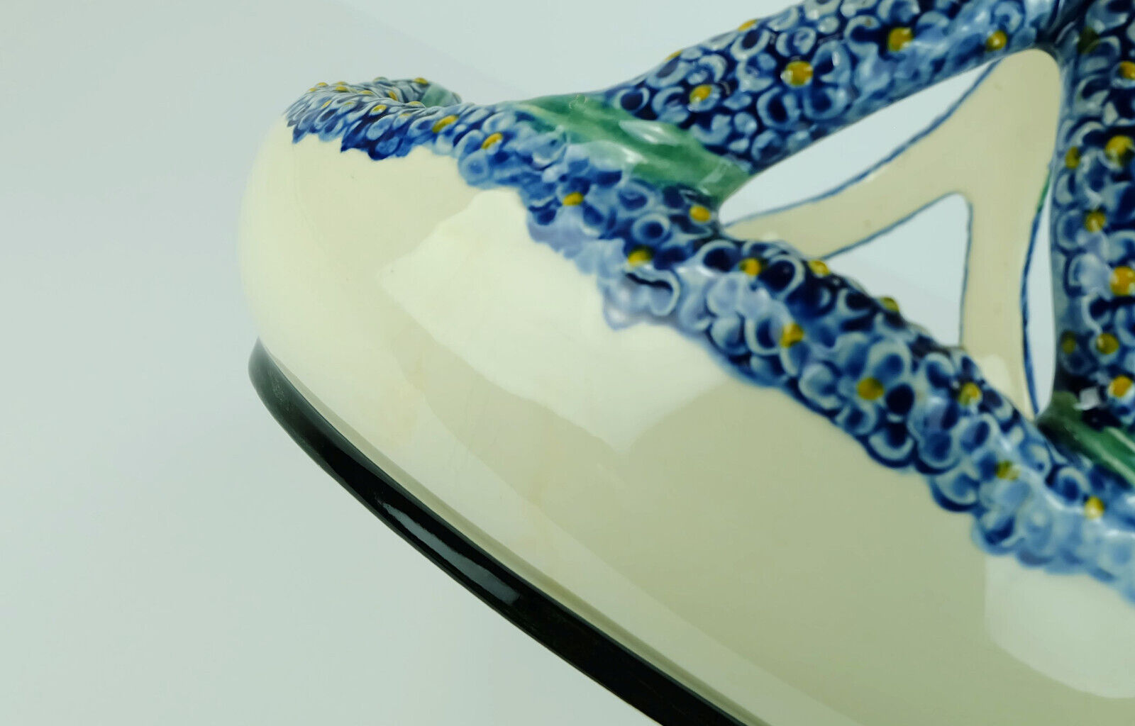 Majolika karlsruhe bowl ceramic basket art nouveau w.süs