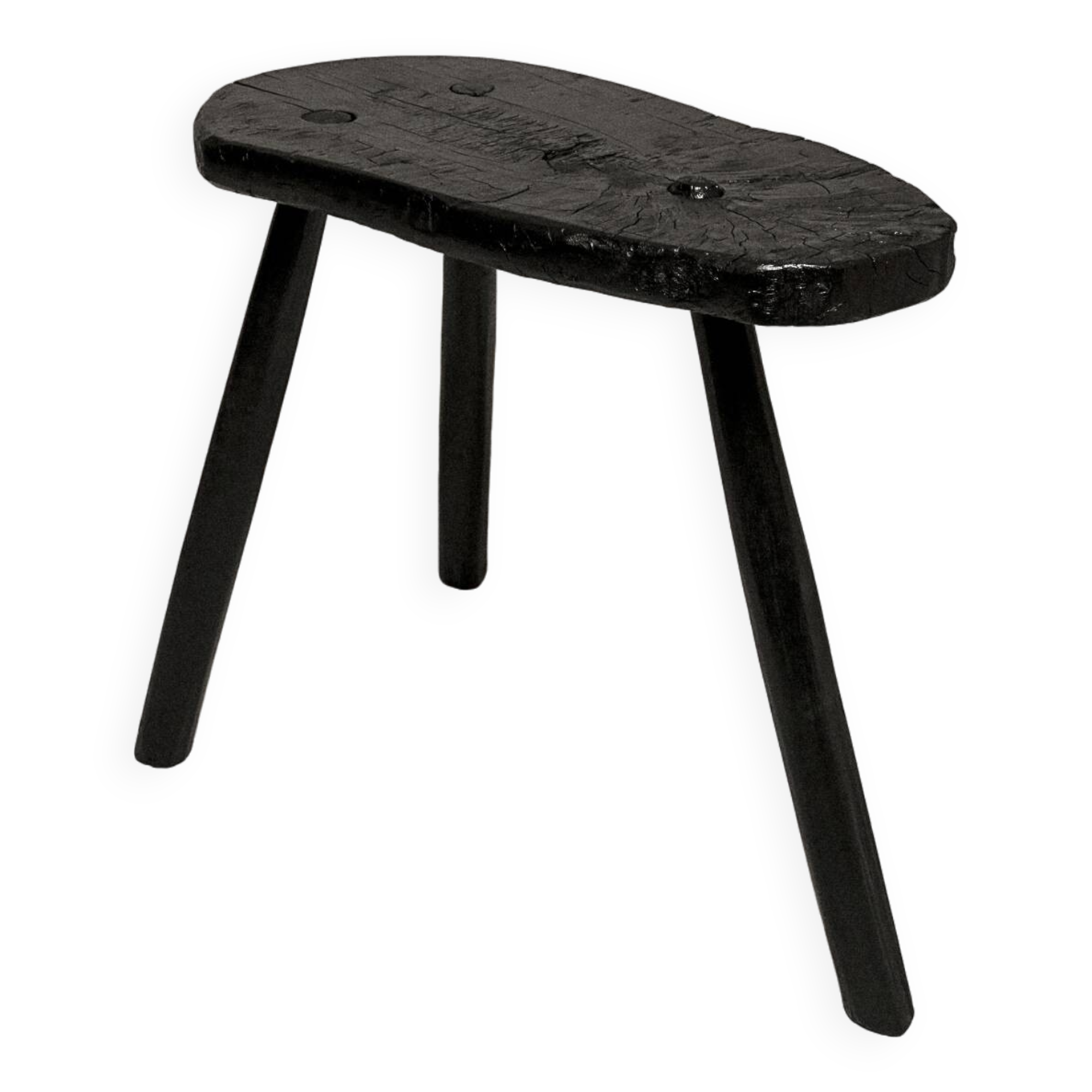 Tabouret de ferme Bois brulé