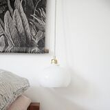 Duo suspension en opaline