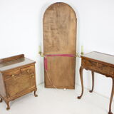 1920, antique makeup vanity with cabinet, Czechoslovakia