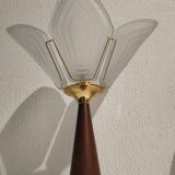 Vintage 1980s lily petal lamp