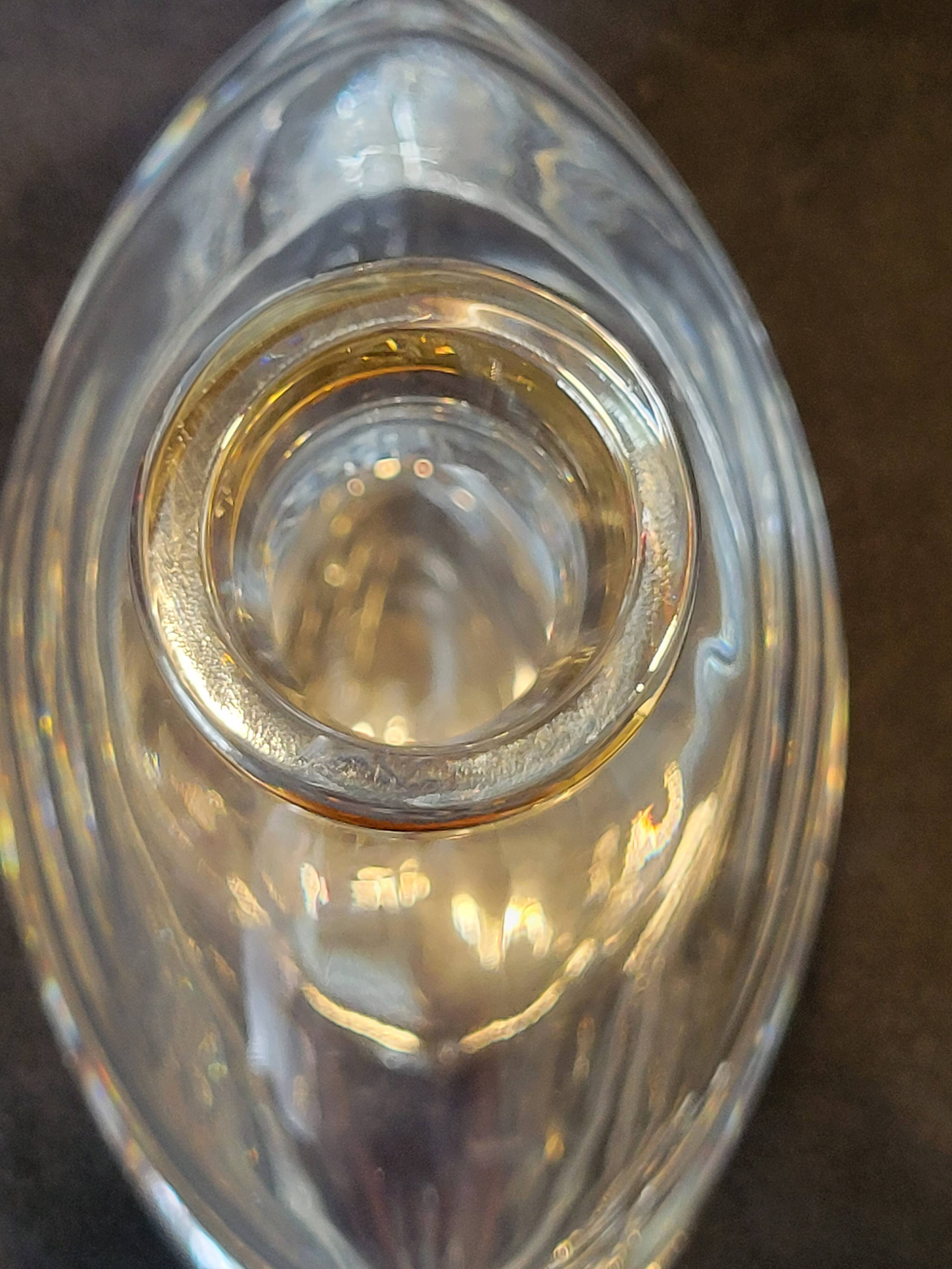 Baccarat Crystal Carafe For Cognac J&F Martell 75 Cl