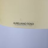 1980s pair of Aureliano Toso glass pendant lights, Italy