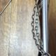 Metal hanging barber mirror