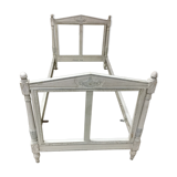 White executive-style bed