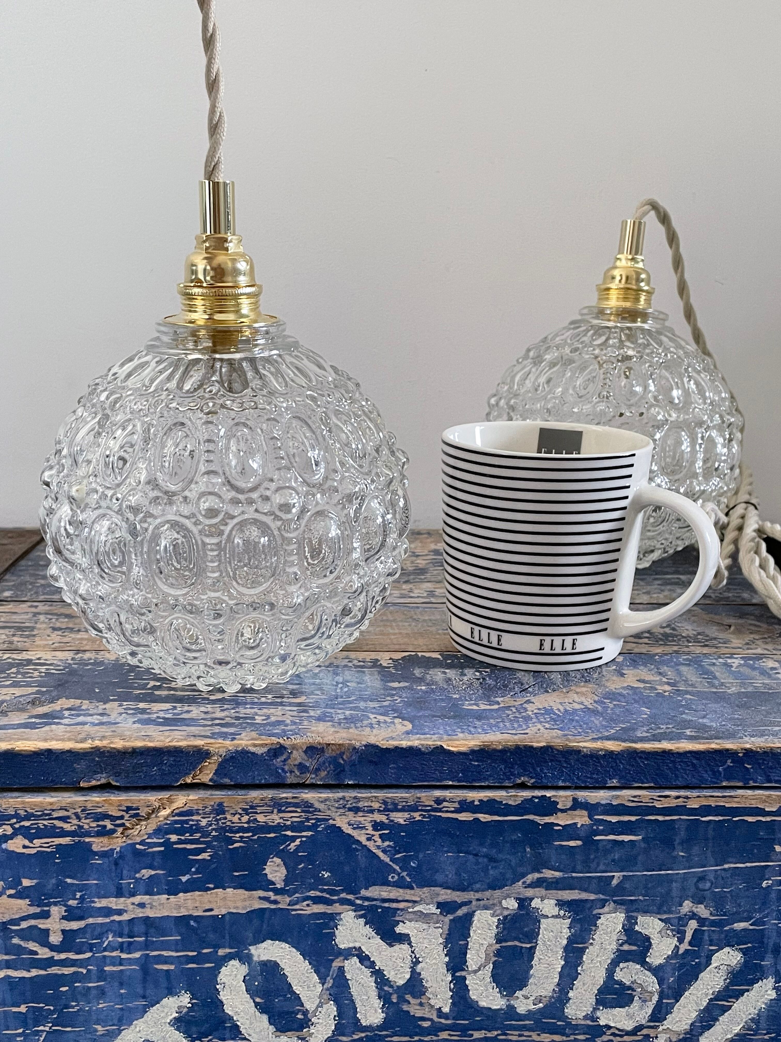 Set of two new electrified vintage globe walkers