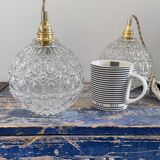 Set of two new electrified vintage globe walkers