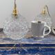 Set of two new electrified vintage globe walkers