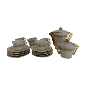 Set de 8 tasses 8 sous-tasses verseuse et sucrier TLB Limoges