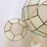 Suspension vintage nacre et laiton