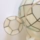 Suspension vintage nacre et laiton