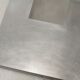Coffee table "Space Age", wood, aluminum veneer, France, circa 1970