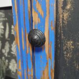 Vintage Jam Cupboard / Small Blue Workshop Cabinet