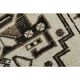 1970s Vintage Turkish Handmade Wool & Cotton Beige Runner Rug 96x361