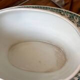 Saucière ancienne Terre de Fer et son couvercle Gien modèle Montigny