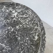 Guéridon Empire noyer et marbre fin XIXème